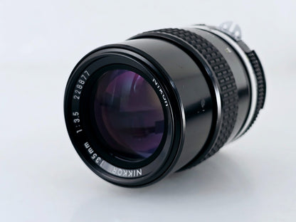 🌸[Near MINT] Nikon Ai Nikkor 135mm F3.5 MF Telephoto Lens Genuine From Japan