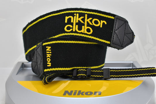 Rare!! 🌸[MINT] Nikon Genuine Neck Strap 1.77in (4.5cm) nikkor club From JAPAN