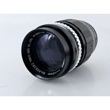 [Pre-owned] Tokyo Koki Minetar Telephoto 135mm F3.5 MF Lens — Near MINT — Japan #3434