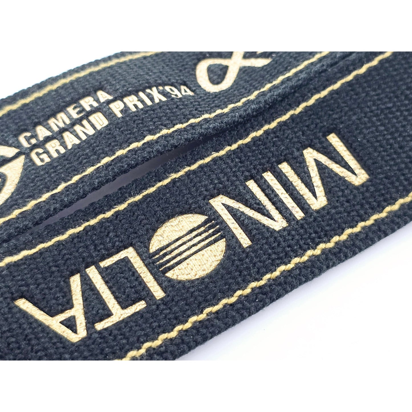 [Pre-owned] Minolta Grand Prix'94 alpha 707si Camera Strap (Gold) — MINT — Japan #4973