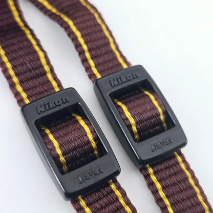 [Pre-owned] Nikon AN-6W Wide Nylon Neck Strap 1.77in Plastic Buckle for F3 — Top MINT — Japan #1871