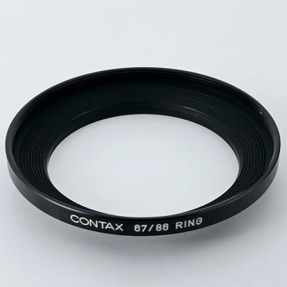 [Pre-owned] Contax 67/86 Step-Up Ring Adapter Filter Ring (Black) — Near Mint — Japan #5602