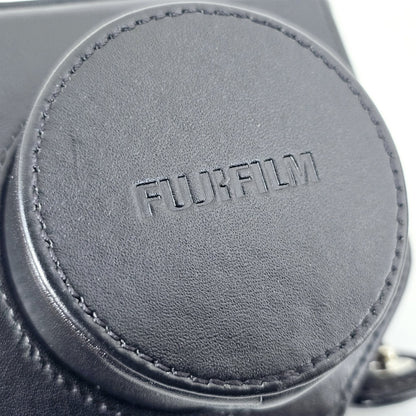 [Pre-owned] Genuine Fujifilm LC-X10 Black Leather Camera Case for X10 — Mint — Japan #5514