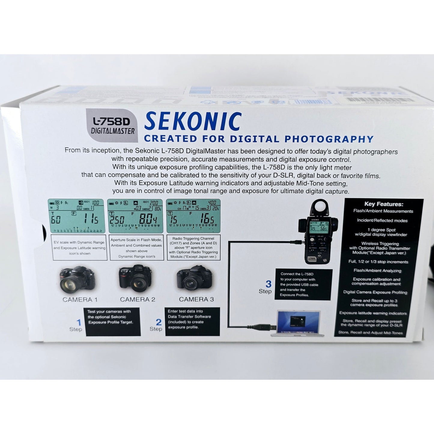 [Pre-owned] Sekonic L-758D Digital Master Light Meter for Pro Photography — Mint — Japan #5210