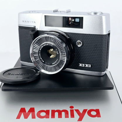 [Pre-owned] Mamiya EE 35mm Film Camera Silver — Near Mint — Japan #5672
