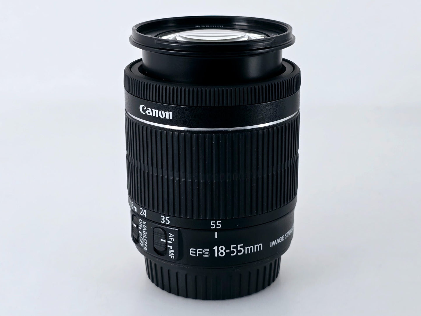 🌸[MINT] Canon EF-S 18-55mm F3.5-5.6 IS STM Zoom Lens w/EW-63C Hood From JAPAN
