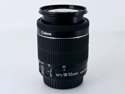 🌸[MINT] Canon EF-S 18-55mm F3.5-5.6 IS STM Zoom Lens w/EW-63C Hood From JAPAN