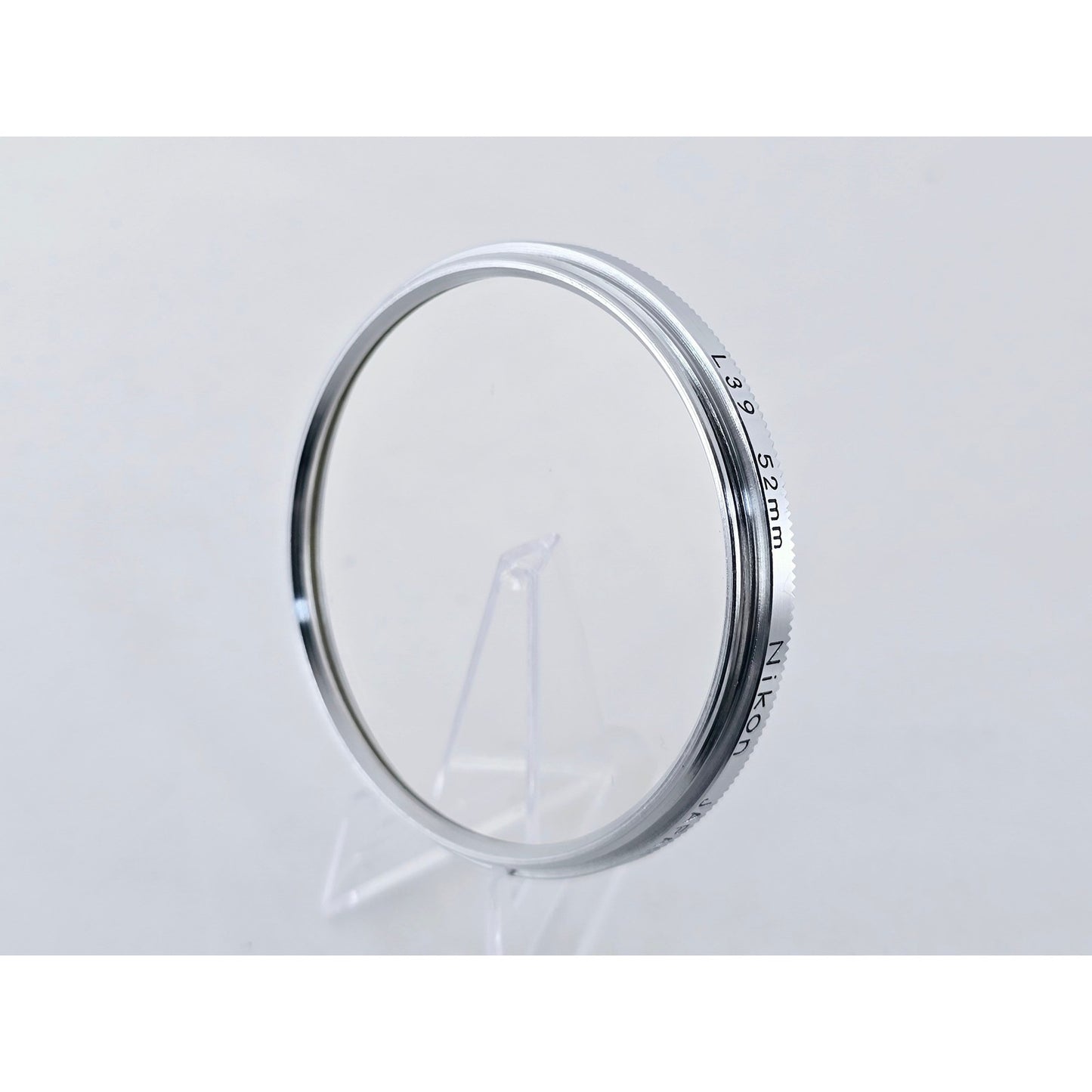 [Pre-owned] Nikon L39 52mm Chrome Frame Lens Filter Genuine — Near MINT — Japan #3786