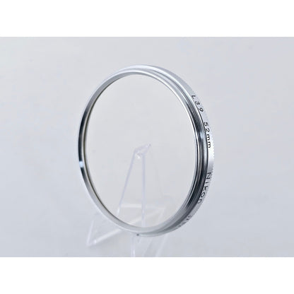 [Pre-owned] Nikon L39 52mm Chrome Frame Lens Filter Genuine — Near MINT — Japan #3786