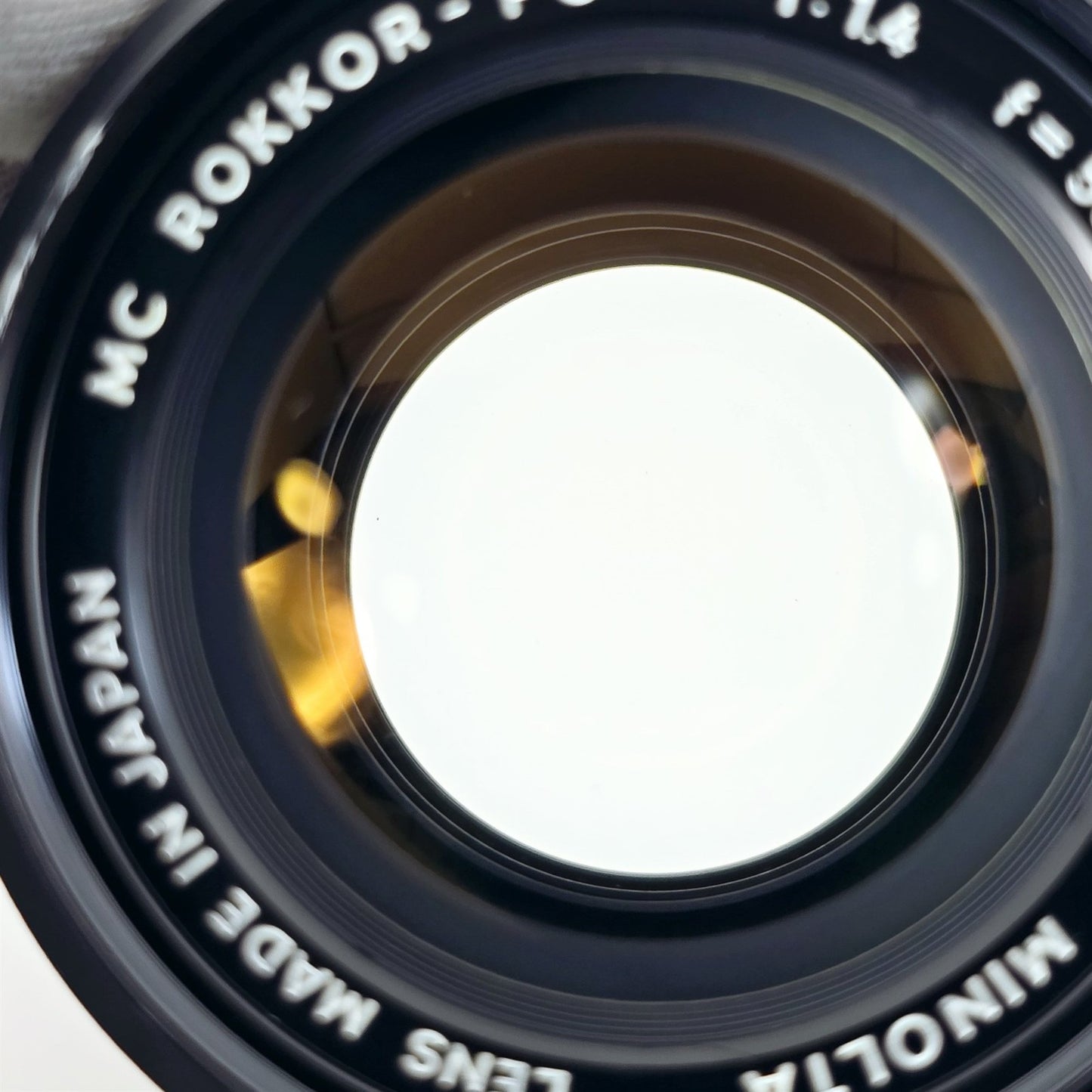 [Pre-owned] Minolta MC Rokkor-PG 50mm f/1.4 MF Standard Prime Lens — Mint — Japan #5362