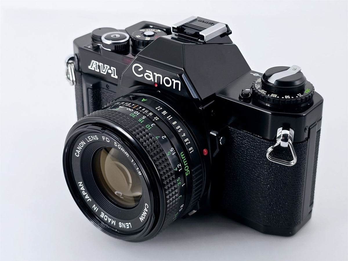[Pre-owned] Canon AV-1 SLR Film Camera with New FD 50mm f/1.8 Lens — Near Mint — Japan #4929