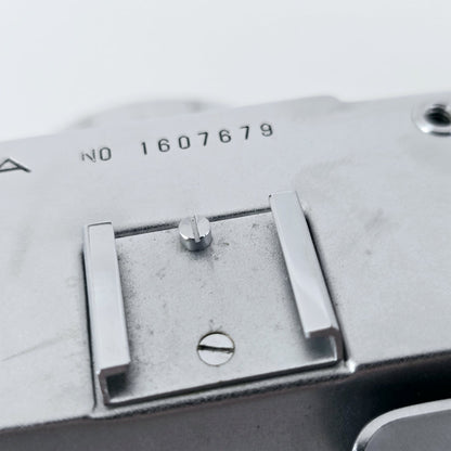[Pre-owned] Mamiya EE 35mm Film Camera Silver — Near Mint — Japan #5672