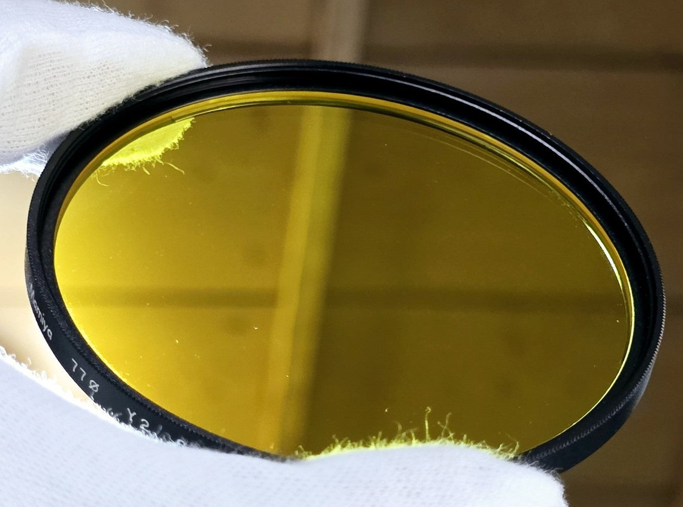 [Pre-owned] Genuine Mamiya 77mm Y2 Yellow Filter for RZ67 RB67 Mamiya 7 — Mint — Japan #5303