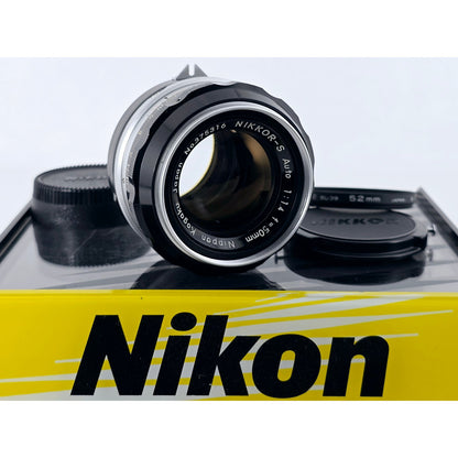 [Pre-owned] Nikon Non-Ai Nikkor-S Auto 50mm F1.4 MF Lens (6 Blades, Early) — Near MINT — Japan #4753