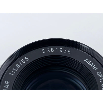 [Pre-owned] Pentax Super Multi Coated Takumar 55mm F1.8 SMC MF Lens M42 — Near MINT — Japan #4761