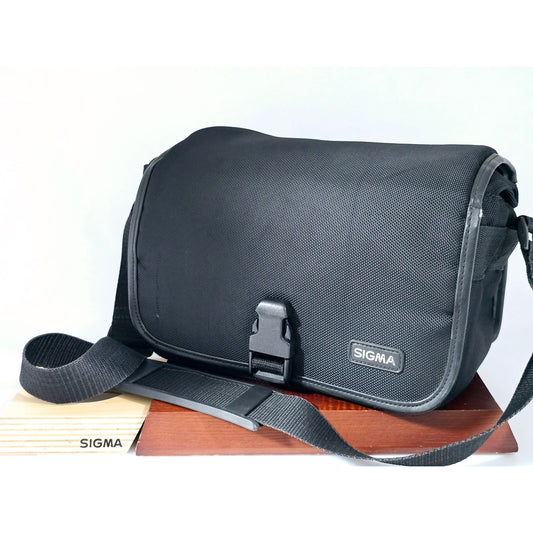 [Pre-owned] Genuine Sigma Camera Lens Shoulder Bag Nylon Black — Near MINT — Japan #4779