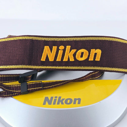 [Pre-owned] Nikon AN-6W Wide Nylon Neck Strap 1.77in Plastic Buckle for F3 — Top MINT — Japan #1871