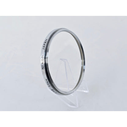 [Pre-owned] Nikon L38 52mm Chrome Frame Lens Filter — Near MINT — Japan #3690