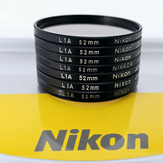 [Pre-owned] Genuine Nikon L1A 52mm Skylight Lens Filter (Set of 7) — Near Mint — Japan #5449