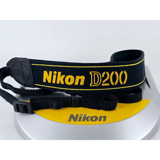 [Pre-owned] Nikon D200 Genuine DSLR Camera Neck Strap 1.5in (3.8cm) — MINT — Japan #3009