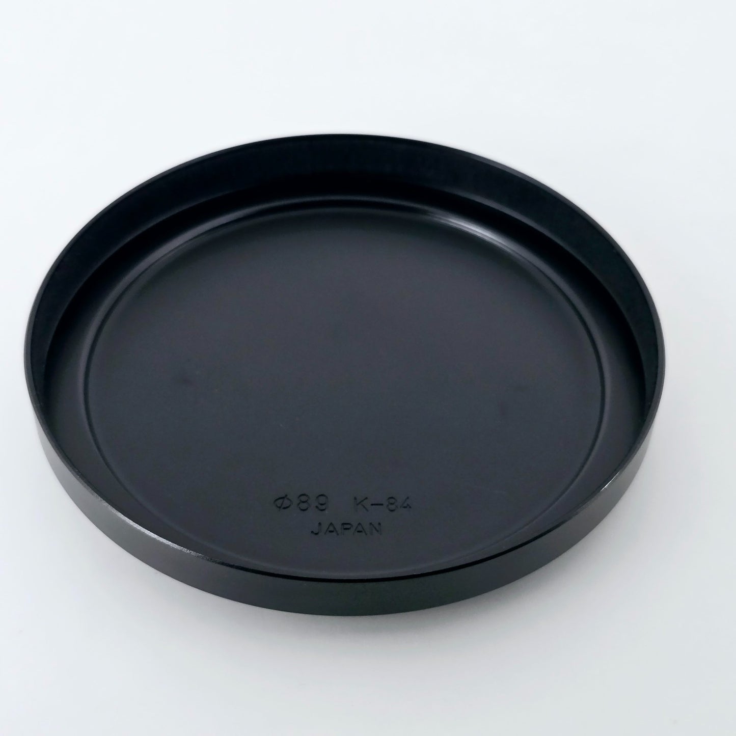 [Pre-owned] Contax Metal Lens Cap Black 89mm K84 K-84 — MINT — Japan #1765