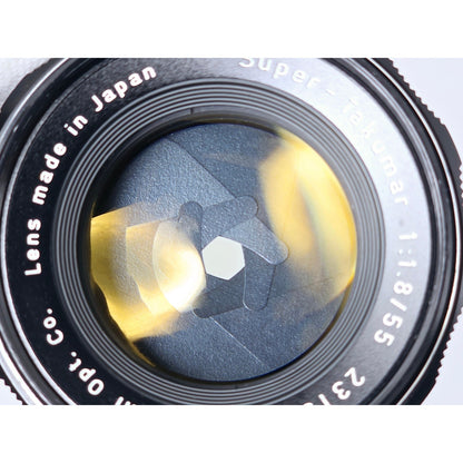 [Pre-owned] Pentax Super-Takumar 55mm F1.8 Standard MF Lens M42 — Near MINT+++ — Japan #4624
