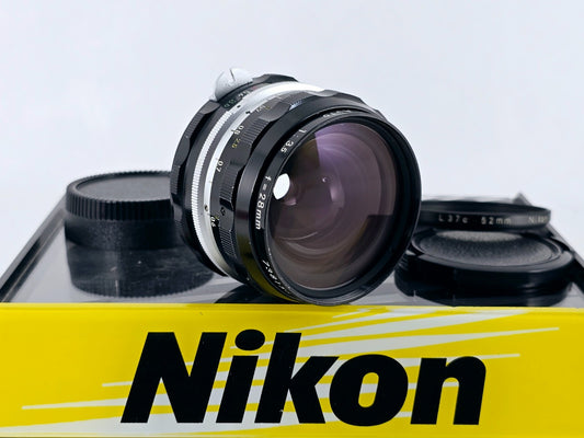 🌸[Near MINT] Nikon Non Ai Nikkor-H Auto 28mm F3.5 Wide Angle MF Lens From Japan