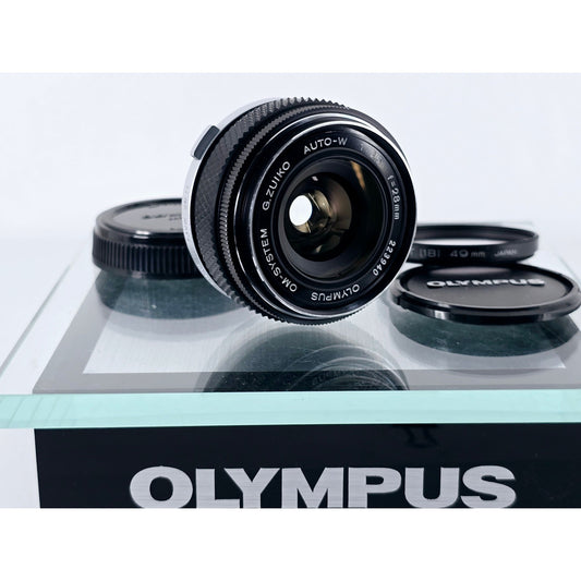 [Pre-owned] Olympus G.Zuiko Auto-W 28mm F3.5 MF Lens — Near MINT — Japan #4363
