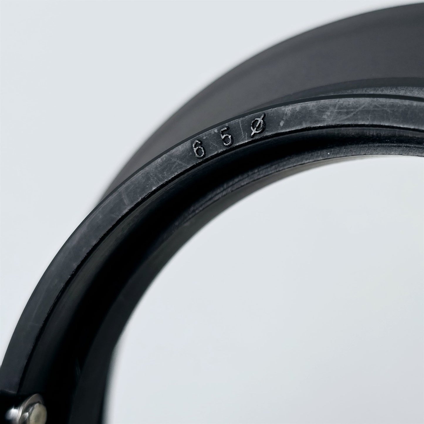 [Pre-owned] Genuine Fujica 65mm Screw-in Rubber Lens Hood — Mint — Japan #5621