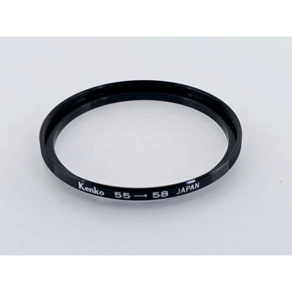 [Pre-owned] Kenko Metal Step Up Adapter Ring 55mm Lens to 58mm Filter — MINT — Japan #3918
