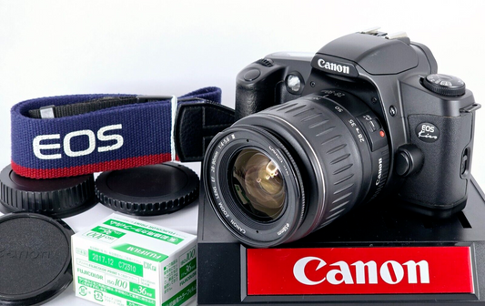🌸[MINT] Canon EOS Kiss REBEL XS Film Camera EF 28-90mm F4-5.6 III Lens From JPN