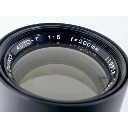 [Pre-owned] Olympus F.Zuiko Auto-T 200mm F5 MF Telephoto Lens — Near MINT+++ — Japan #4362