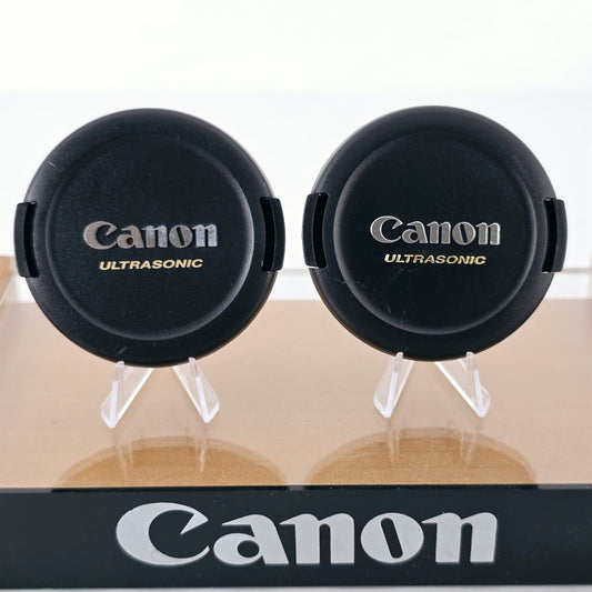 [Pre-owned] Canon Front Lens Cap E-52U 52mm (Set of 2) — Near Mint+++ — Japan #5536