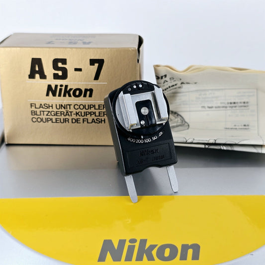 [Pre-owned] Nikon AS-7 Flash Strobe Coupler Adapter for F3 — Top Mint — Japan #5357