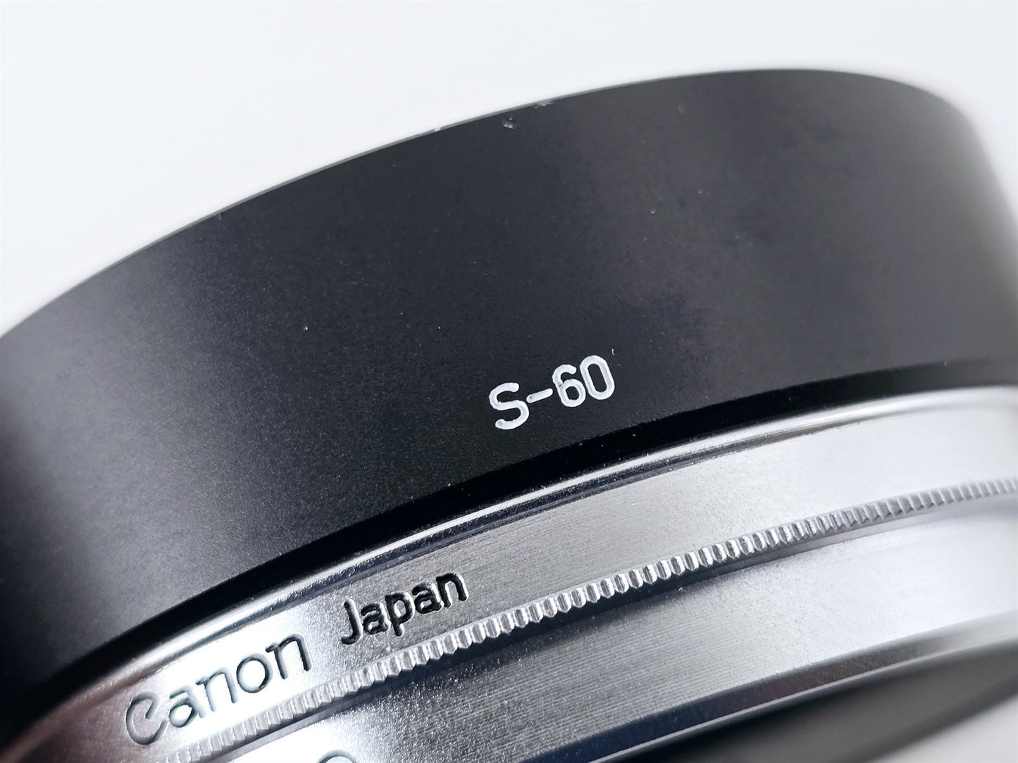 [Pre-owned] Canon Type S-60 60mm Lens Hood for FL 55mm 58mm Lenses — Near Mint — Japan #5049