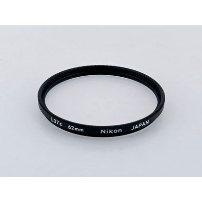 [Pre-owned] Nikon L37c 62mm UV Lens Filter (Set of 2) — Near MINT — Japan #4138