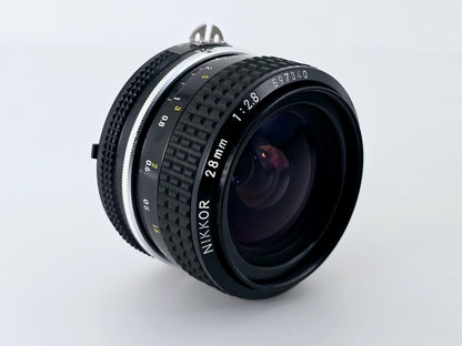 🌸[Near MINT+++] Nikon Ai Nikkor 28mm F2.8 Wide Angle MF Lens Genuine From Japan