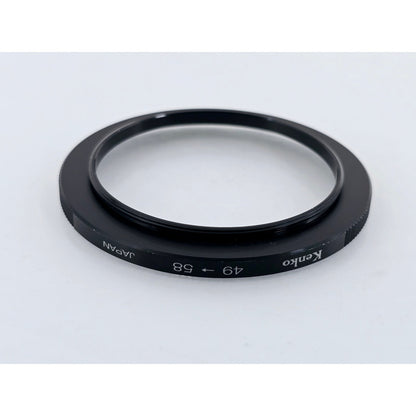 [Pre-owned] Kenko 49-58 Step Up Adapter Ring — MINT — Japan #3916