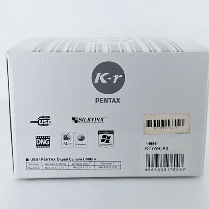 [Pre-owned] Pentax K-r White 12.4MP Digital SLR Camera Body — Near Mint — Japan #5529