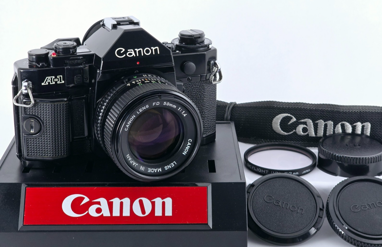 New Seal🌸[Near MINT] Canon A-1 SLR 35mm Film Camera New FD 50mm F1.4 From Japan