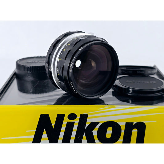 [Pre-owned] Nikon Non-Ai Nikkor-H Auto 28mm F3.5 Wide Angle MF Lens — Near MINT — Japan #4412