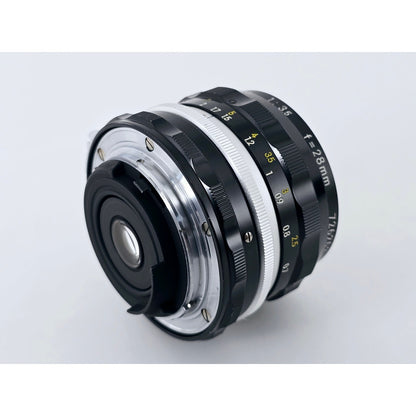 [Pre-owned] Nikon Non-Ai Nikkor-H Auto 28mm F3.5 Wide Angle MF Lens — Near MINT — Japan #4412