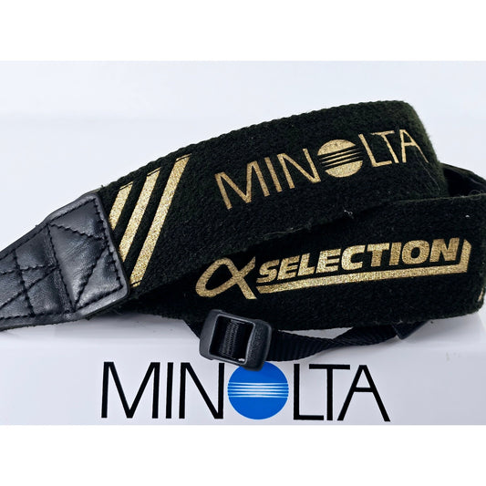 [Pre-owned] Minolta Camera Strap Gold Selection for Dynax Maxxum — Excellent+++++ — Japan #5160