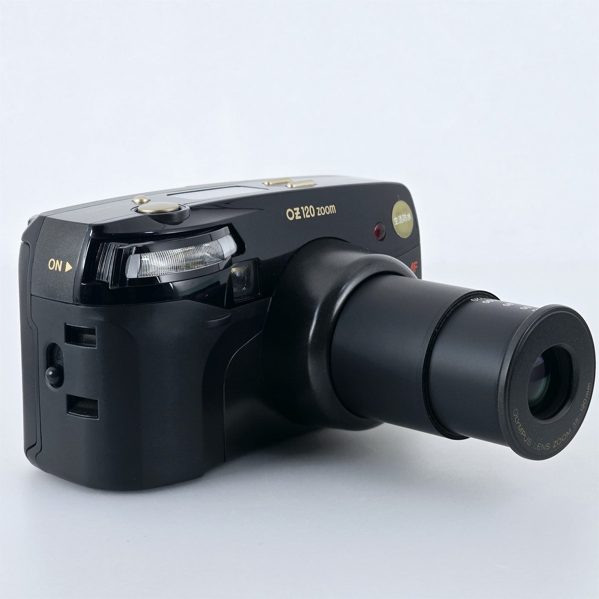 [Pre-owned] Olympus OZ 120 Zoom Point & Shoot 35mm Film Camera Black — Near Mint — Japan #5652